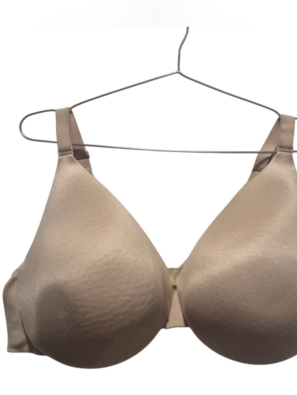 Cacique 48DDD Lane Bryant Tan Bra 48F Back Smoother Lightly Lined Full Coverage